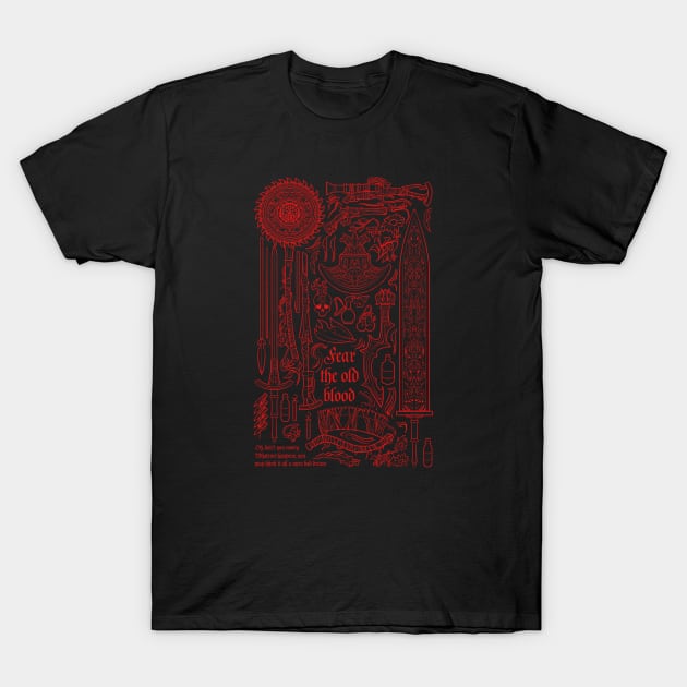 Bloodborne Pack - REDLINE VER. T-Shirt by Ainn Supply